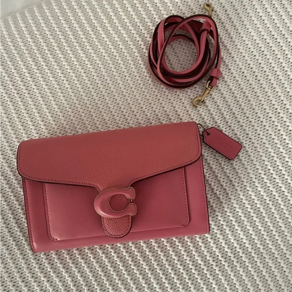 Coach Tabby Leather Crossbody Bag in taffy - Picture 1 of 5